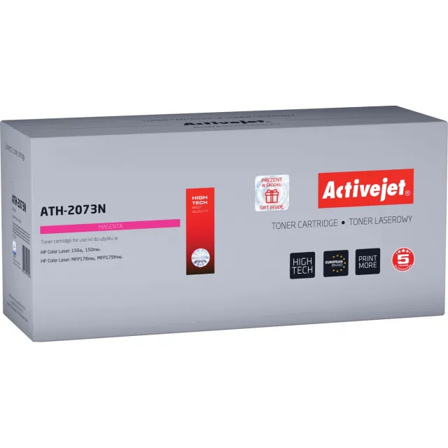 ActiveJet ATH-211N toner voor HP-printer; HP 131A CF211A, Canon CRG-731C vervanging; Opperste; 1800 pagina's; cyaan. Zwart