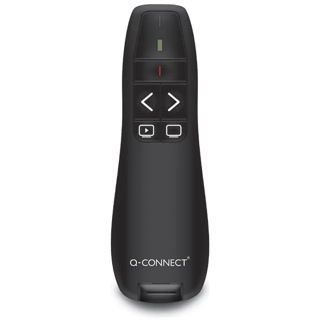 Q-CONNECT draadloze presenter met laserpointer zwart