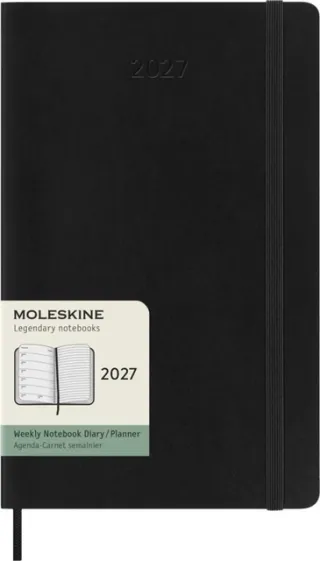 Moleskine Agenda 2027 Moleskine 12M Planner Weekly 7dagen/1pagina large sc black