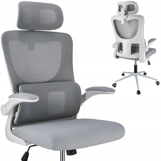 Jumi ZEO grijze fauteuil wit / grijs