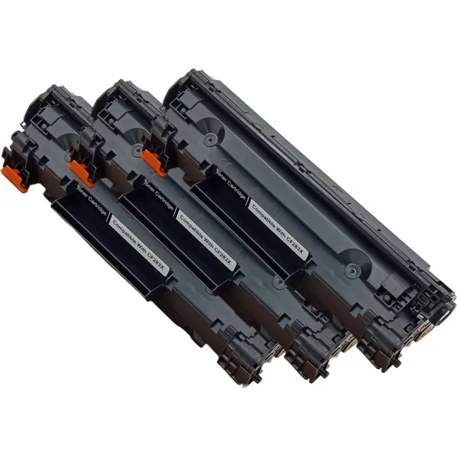 KATRIZ huismerk toner 3x CF283X(HP 83X)/Canon 737 - Zwart - 3x 2500 afdrukken |Geschikt voor HP LaserJet Pro M201 / LaserJet Pro M201 DW/ LaserJet Pro M201 N/ LaserJet Pro M225dn/ LaserJet Pro M225dw
