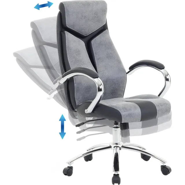 Beliani FORMULA - Bureaustoel - Grijs - Polyester