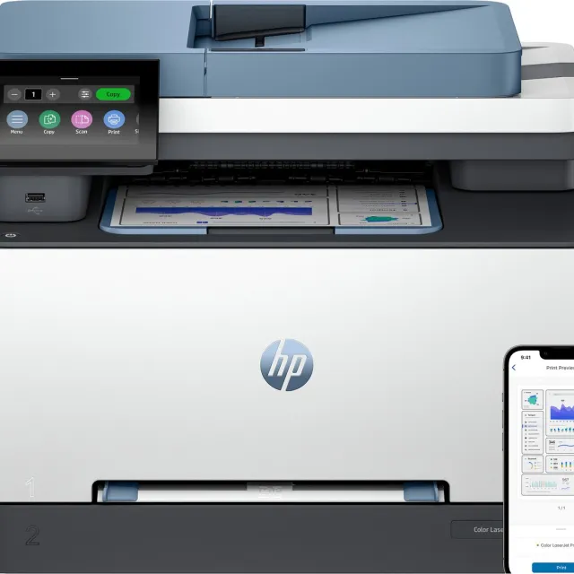 Hp Color LaserJet Pro MFP 3302fdwg A4, 25S. Col, MF, Fax, Duplex, WLAN Blauw
