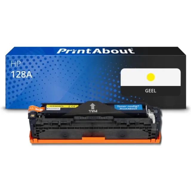 PrintAbout HP 128A (CE322A) toner geel Huismerk
