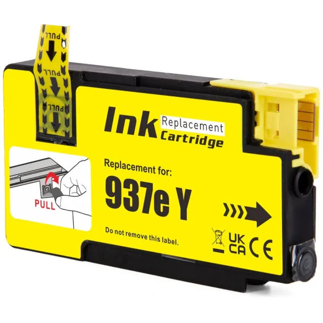 Inktkenners Inktcartridge geschikt voor HP 937e XL | 1x Geel geschikt voor HP 937 EvoMore - 937e - HP OfficeJet Rro 9110b - 9130b - 9120b - 9117b