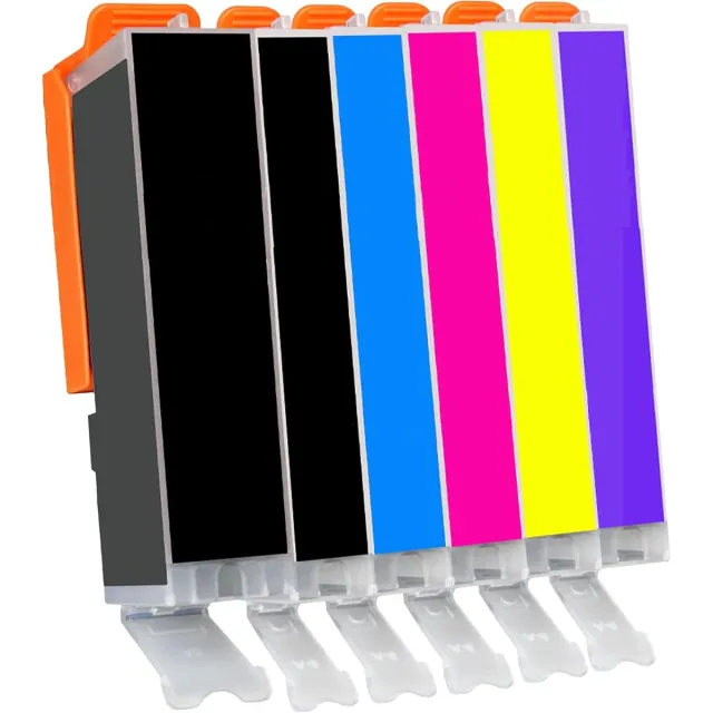 InktDL Huismerk geschikt voor Canon PGI-580 / CLI-581 inktcartridges + Fotoblauw - TS8150 - TS8250 - TS8350 - TS9150 - TS9155 - TS9550 Multipack 6 cartridges (+Fotoblauw)