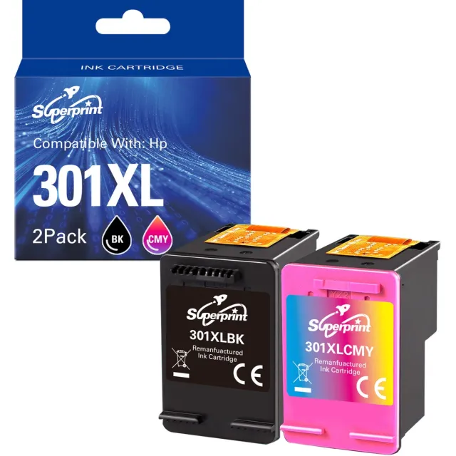 Superprint 301 XL Inktcartridge geschikt voor HP 301 301XL - Multipack - Hoge Capaciteit