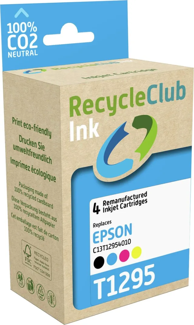 RECYCLECLUB K10335RC inktcartridge 4 stuk(s) Compatibel Zwart, Cyaan, Magenta, Geel Zwart;Cyaan;Magenta;Geel