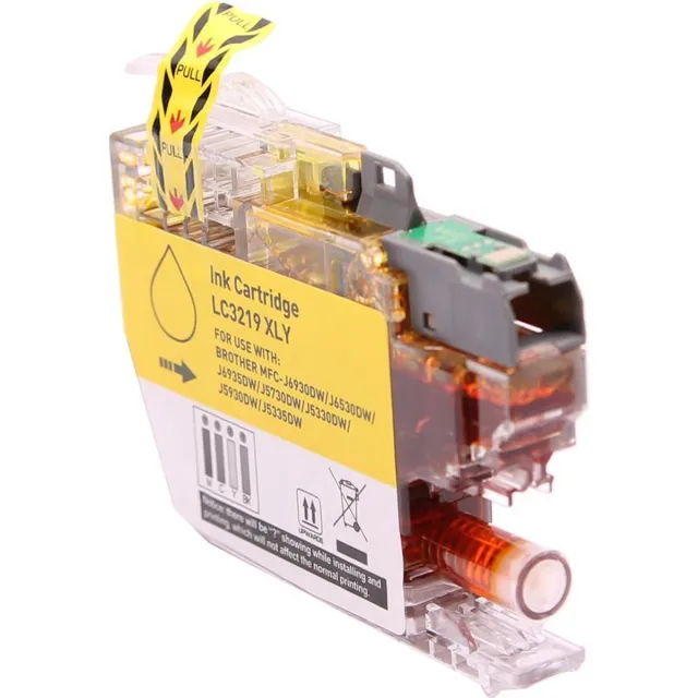 AtotZinkt LC 3219 XL Y AtotZinkt Premium Huismerk Cartridge Brother LC 3219XL /LC-3217XL Y yellow geel cartridge voor Brother MFC-J5330 DW, J5730DW, J5930DW, J6530DW, J6535DW, J6930DW, J6935DW Hoge capaciteit