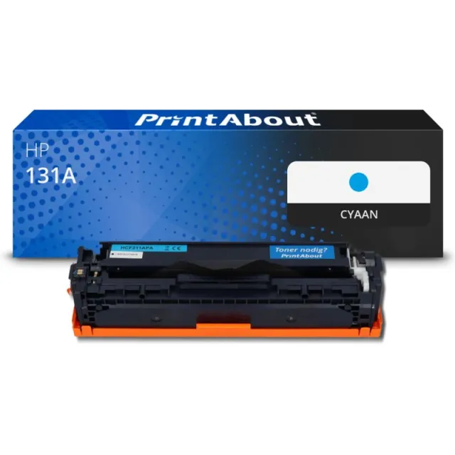 PrintAbout huismerk Toner 131A (CF211A) Cyaan Geschikt voor HP
