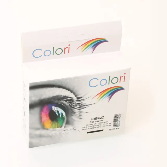 Colori huismerk inkt cartridge geschikt voor Brother LC422BK Zwart MFC-J5340DW MFC-J5345DW MFC-J5740DW MFC-J6540DW MFC-J6940DW