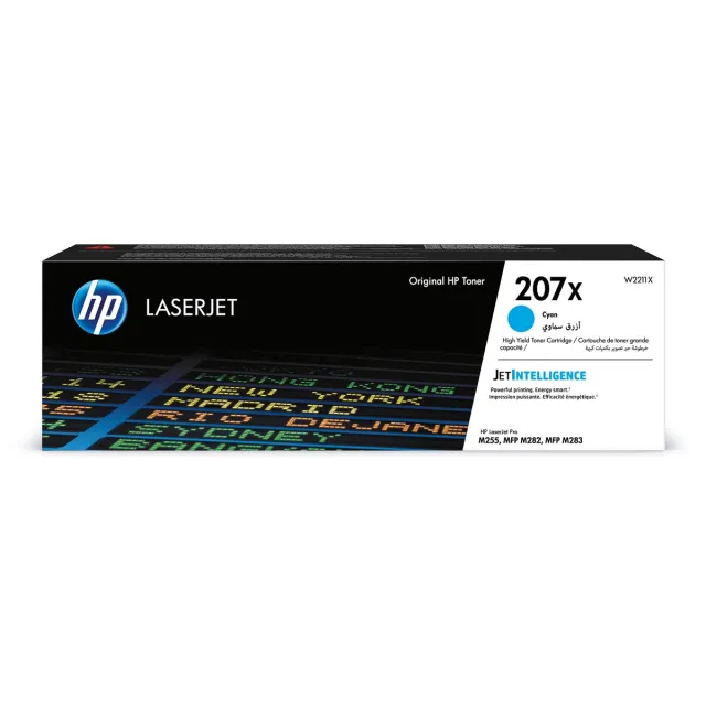 Hp toner 207X, 2.450 pagina's, OEM W2211X, cyaan