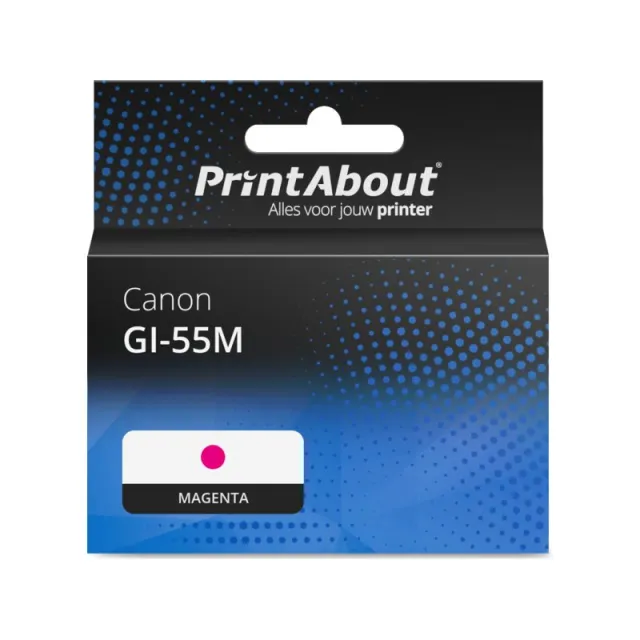 PrintAbout huismerk Inktcartridge GI-55M Magenta Geschikt voor Canon