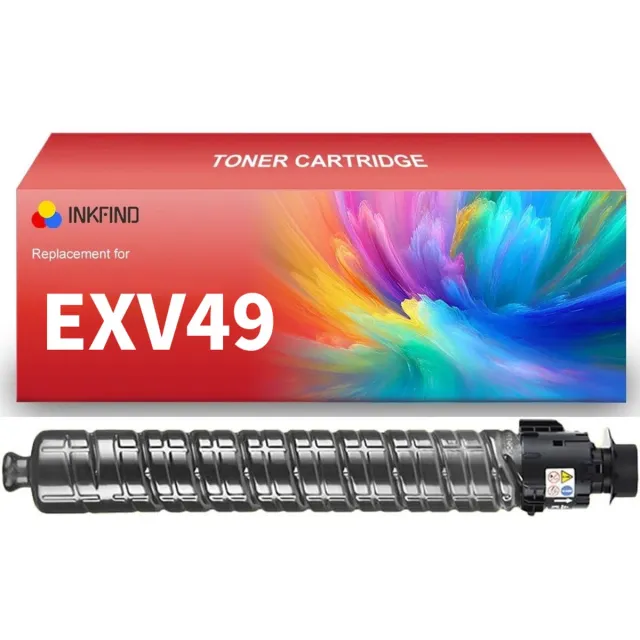 INKFIND EXV49 Zwart tonercartridge compatibel met Canon C-EXV49 EXV49 Zwart geschikt voor Canon imageRUNNER ADVANCE C3020/C3320/C3320F/C3320L/C3325/C3330/C3520/C3520i/C3525/C3525i/C3530/C3530i - 1-pack Zwart Zwart x 1
