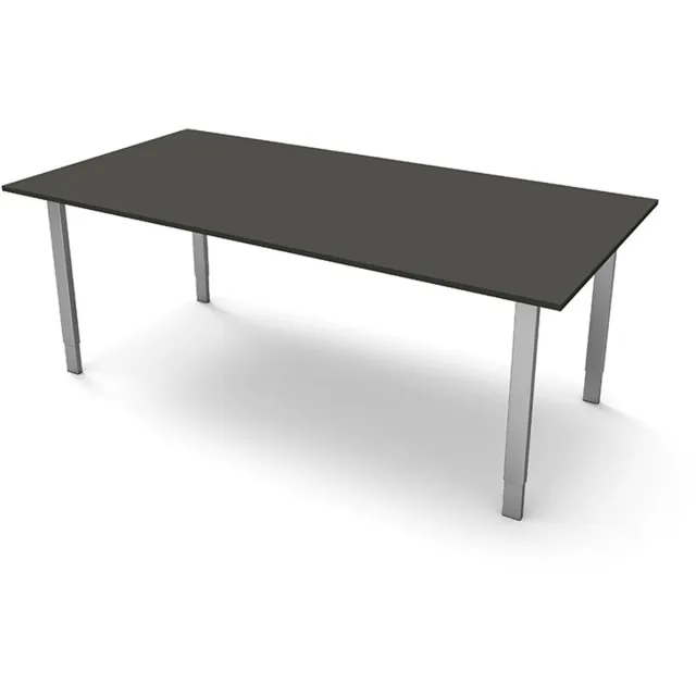 Kerkmann Vergadertafel Alpha antraciet 200x100cm verstelbaar