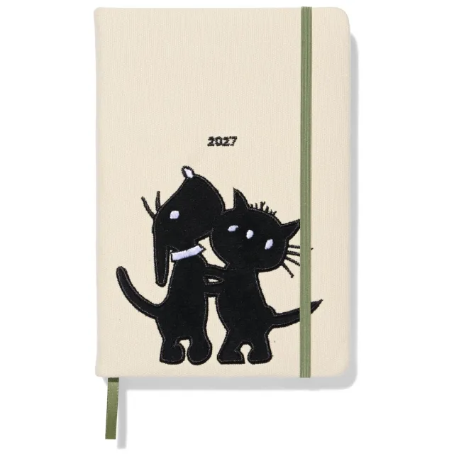 HEMA Takkie en Siepie agenda 2027 21.2x14.7cm (gebroken wit)