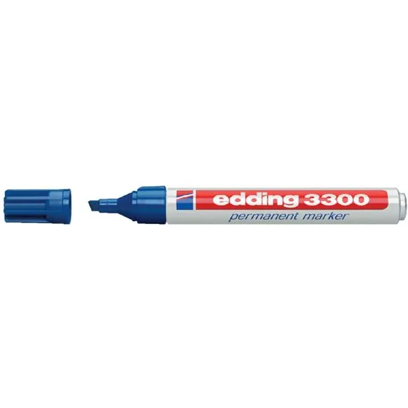 Edding Viltstift edding 3300 schuin 1-5mm blauw
