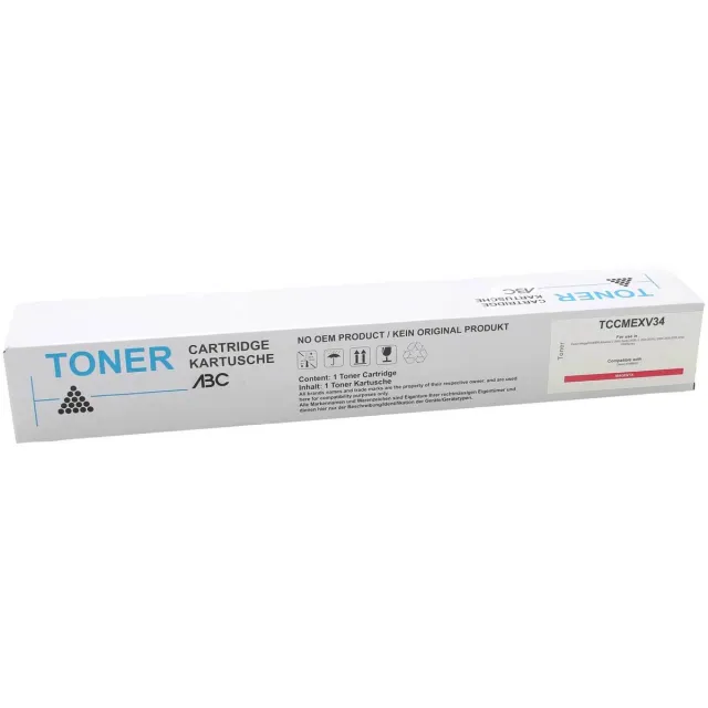 ABC huismerk toner geschikt voor Canon C-EXV34 M magenta voor Imagerunner Advance C2020i C2020L C2025i C2030i C2030L C2030Li C2030 Series C2200 Series C2220i C2220L C2225 C2225i C2230 C2230i
