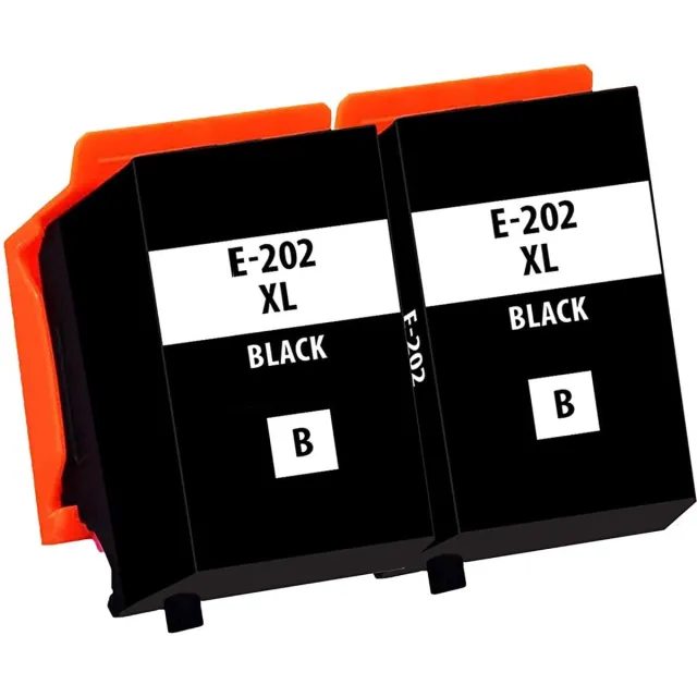 InktDL Huismerk geschikt voor Epson 202XL inktcartridges - 2X Zwart - XP-6000 - XP-6005 - XP-6100 - XP-6105