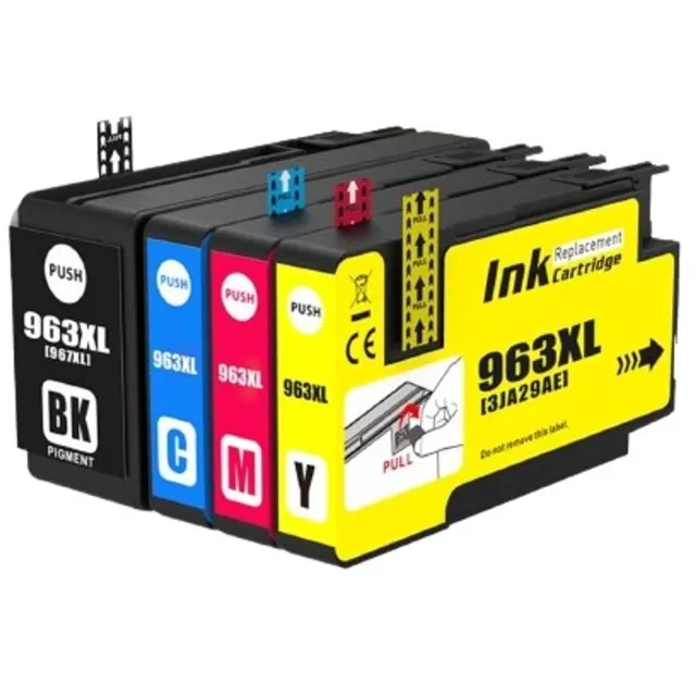 Inktkenners Inktcartridges Geschikt voor HP 963 / 963XL | Multipack van 4 stuks Geschikt voor HP OfficeJet Pro 9010e, 9012e, 9013e, 9014e, 9015e, 9016e, 9018e, 9019e Zwart
