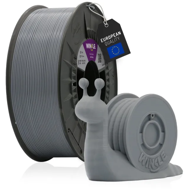 Winkle PLA HD 3D Filament - Filament voor 3D printer - Hoge Nauwkeurigheid - Grijs - Ø 1,75 mm - 1 kg