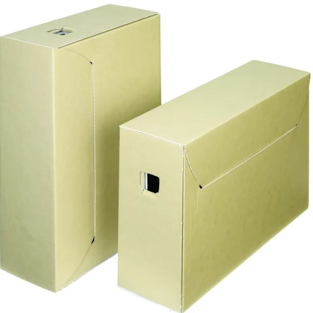 Loeffs Loeff's archiefdoos City Box 30+, ft 390 x 260 x 115 mm, bruin/wit, pak van 50 stuks