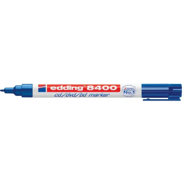 Edding 8400 cd/dvd/bd marker blauw