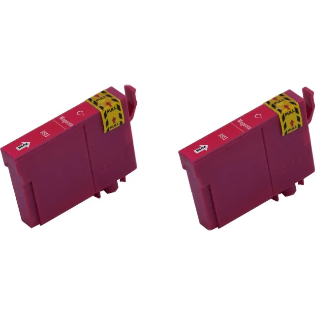 KATRIZ huismerk inkt voor|Epson T0803|12ml | ( 2stuks) - Met chip Magenta