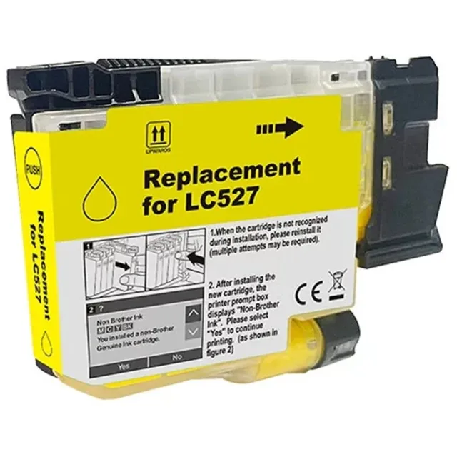 Inktkenners Inktcartridges Geschikt voor Brother LC-527 | Geel Geschikt voor Brother MFC-J4350DW - J4550DW