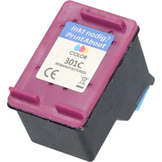 PrintAbout huismerk Inktcartridge 301 (CH562EE) 3-kleuren geschikt voor HP