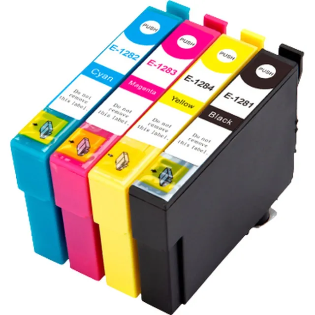 Inktkenners Inktcartridges 4 stuks Geschikt voor Epson T1285 | Multipack - Geschikt voor Epson Stylus SX125, SX130, SX235W, SX420W, SX425W, SX435W, SX445W, Stylus Office BX305F, BX305FW - Inktpatronen - cartridges - patronen Zwart (15ml)