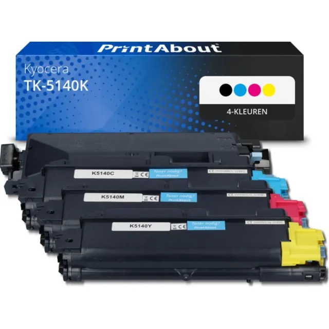 PrintAbout Alternatief voor de PrintAbout - TK-5140K / 4 Kleuren 4-kleuren