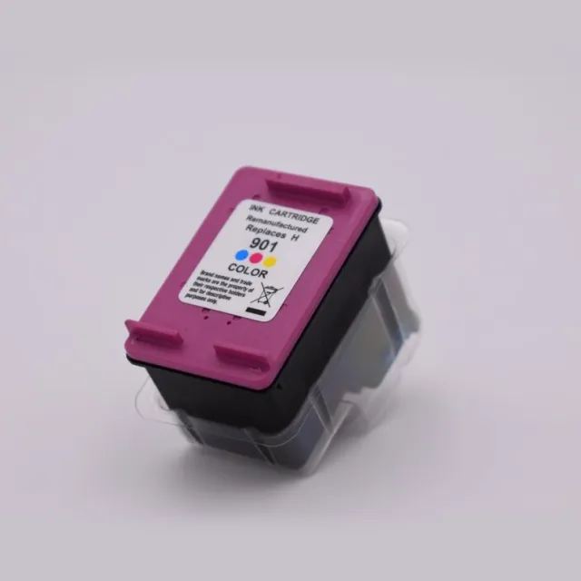 KATRIZ huismerk inkt voor 1x 901XL kleur | remanufactured | Officejet 4500 / 4500 series / J4524 / J4535 / J4580 / J4624 / J4660 / J4680 cyaan ,Magenta ,Geel
