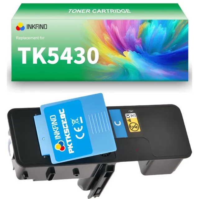 INKFIND TK5430 Cyaan tonercartridge compatibel met Kyocera TK5430 TK-5430 Cyaan toner cartridge - 1-pack Cyaan cyaan x 1