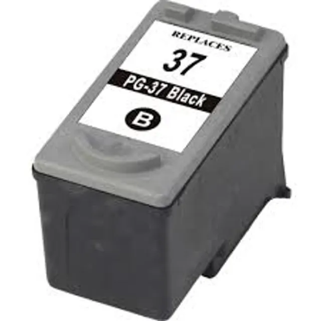 Inktkenners Inktcartridge Geschikt voor Canon PG-37 | 1x Zwart Geschikt voor Canon Pixma IP1800, IP2500, IP2600, MP140, MP190, MP210, MP220, MP470, MX300, MX310