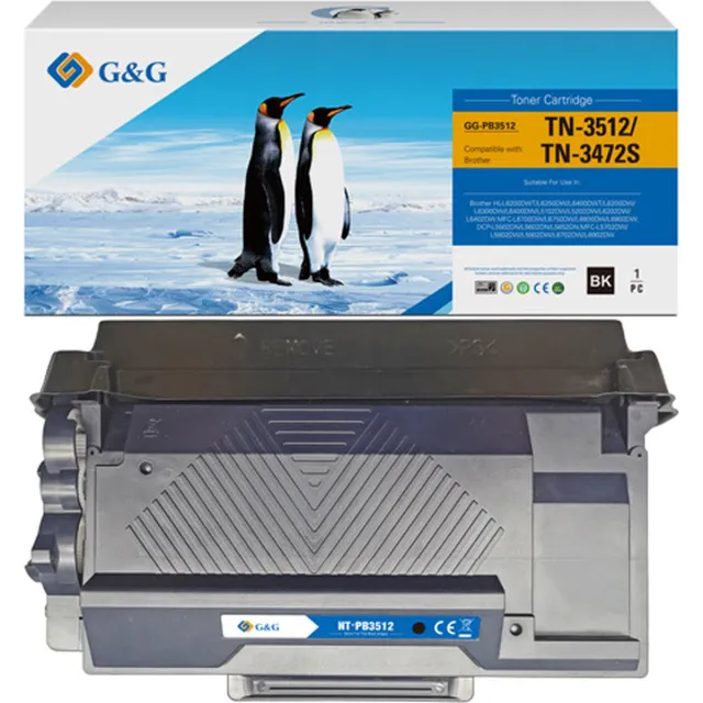 G&G Brother TN3512 - Huismerk Toner - Zwart