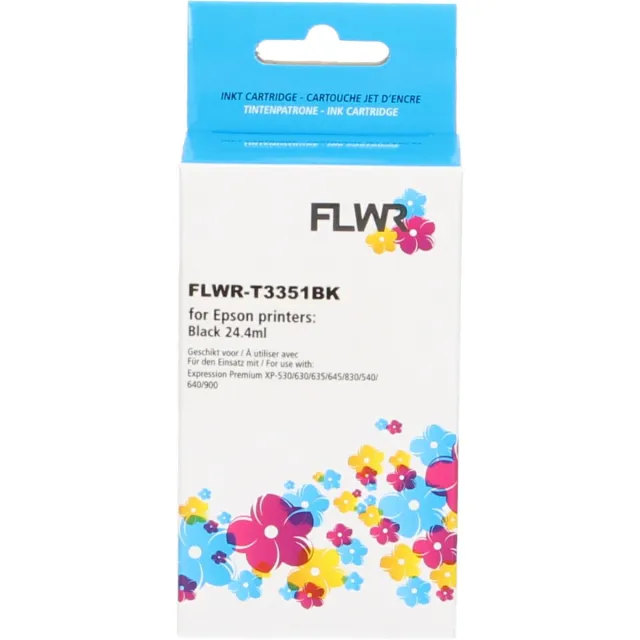 FLWR Cartridges / Epson 33XL (T3351) / zwart / Geschikt voor Epson