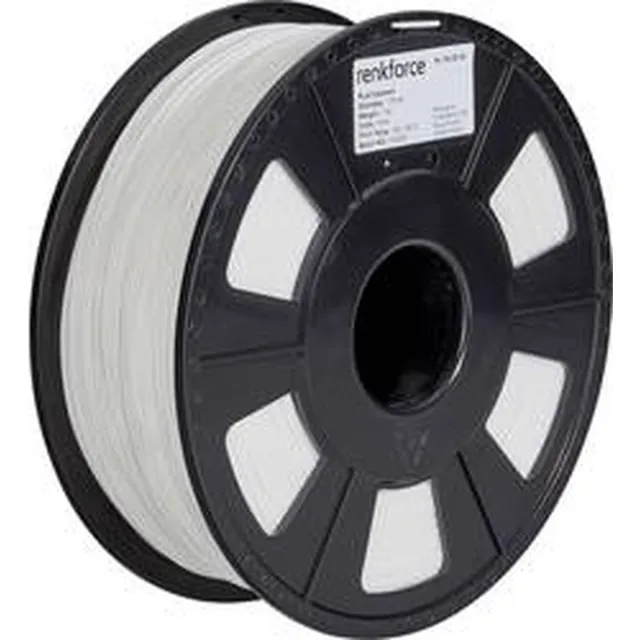 Renkforce RF-4511190 Filament PLA Pro 1.75 mm 1000 g Wit 1 stuk(s) Kleurloos