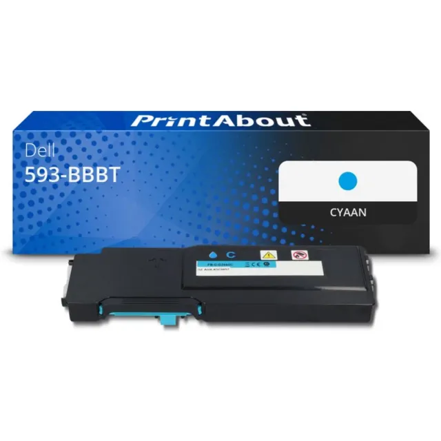 PrintAbout Dell 488NH (593-BBBT) toner cyaan Huismerk