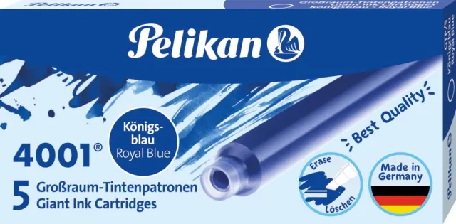 Pelikan grote inktpatronen 4001 blauw