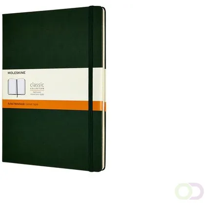 Moleskine Notitieboek Moleskine XL 190x250mm lijn hard cover myrtle green