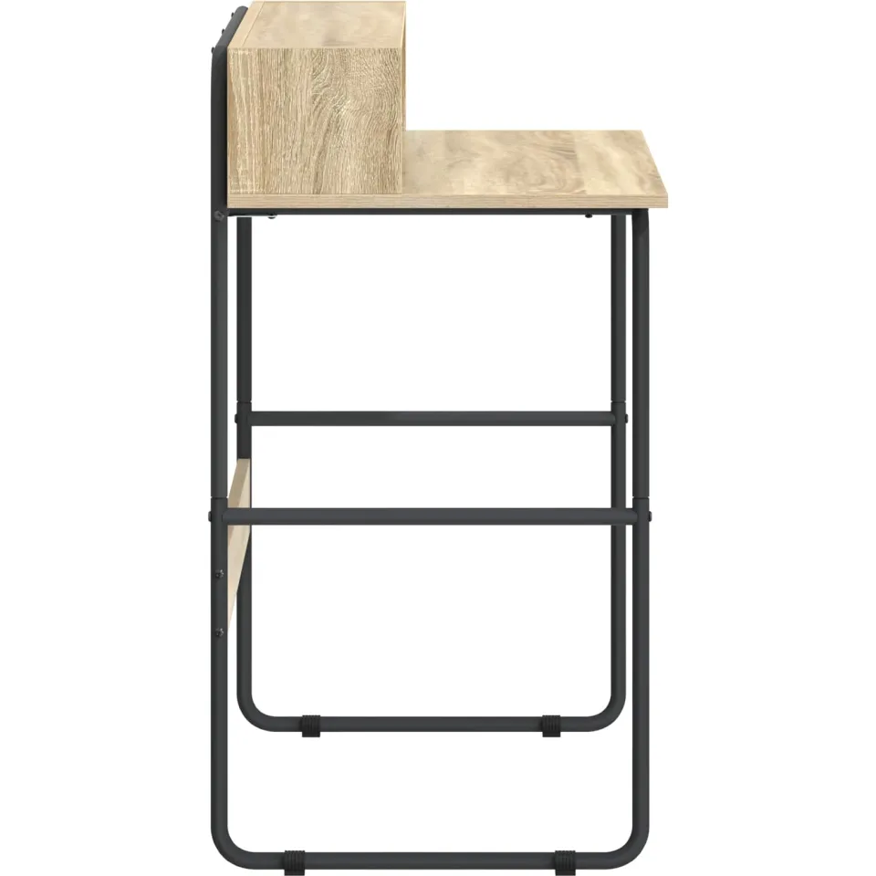vidaXL Bureau met opbergruimte Sonoma Eiken 80 x 50 x 91 cm, foto 4