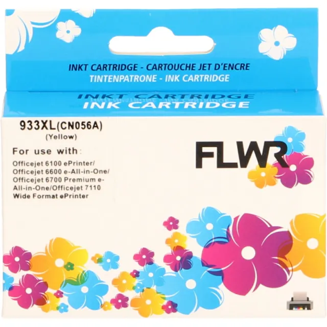 FLWR Cartridges / HP 933XL / geel / Geschikt voor HP