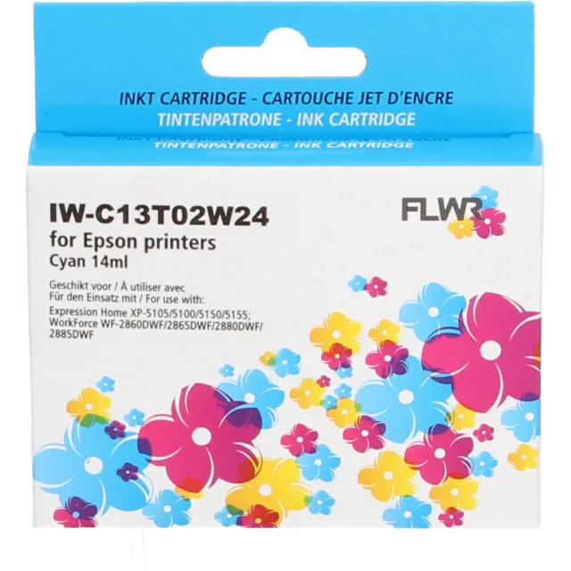 FLWR Inktcartridge / 502XL / Cyaan - Geschikt voor Epson