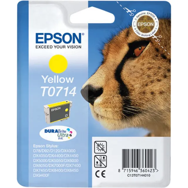 Epson Inktpatroon Yellow T0714 DURABrite Ultra Ink Geel