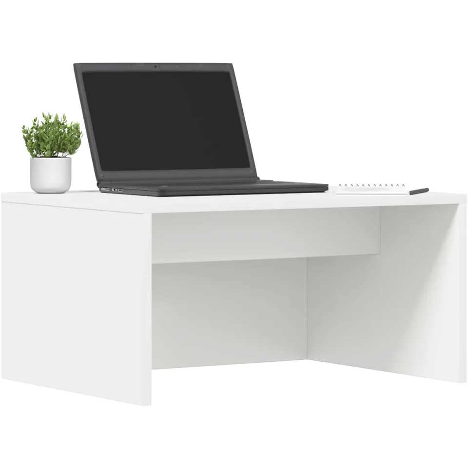 vidaXL Wandbureau Wit Bewerkt hout 60 x 45 x 30 cm