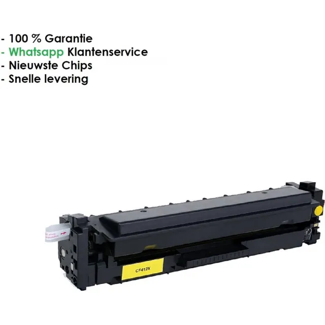AtotZinkt Huismerk HP Y Yellow 412X/CF412X - Alternatieve Toner geel- Geschikt voor HP Color LaserJet Pro M377dw, M452dn, M452dw, M452nw, Color LaserJet Pro MFP M477fdn, M477fdw, M477fnw