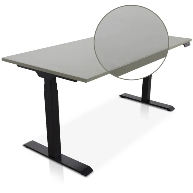 Multi Ratio Lineaflex MRC PRO Zit-Sta Bureau – Elektrisch Verstelbaar – 160x80 cm – Blad Forest Green – Zwart Frame – ARBO Norm NEN-EN 527 – Met memorybediening – 150 KG Draagvermogen – 130 cm Hoog - Inclusief Kabelmanagement!
