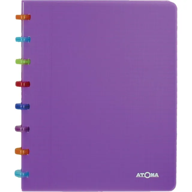 Atoma Tutti Frutti schrift, ft A5, 144 bladzijden, gelijnd, transparant paars