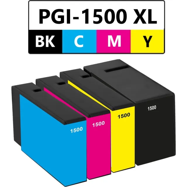 InktDL Huismerk geschikt voor Canon PGI-1500 XL inktcartridges - Geschikt voor Maxify MB2050 - MB2150 - MB2155 - MB2350 - MB2750 - MB2755 Multipack 4 Cartridges